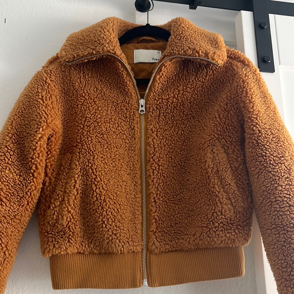 Wilfred free bomber teddy jacket